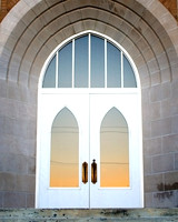 Sunset Doors at Flatville Church